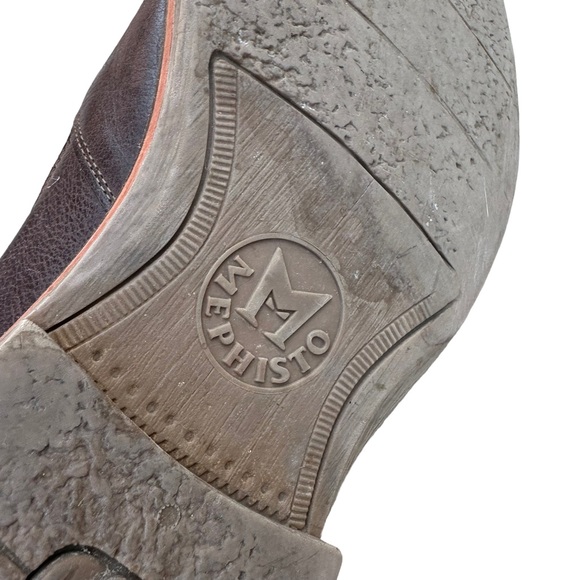 Mephisto Shoes Mens Loafer Leather Smooth Slip On Dress Shoes Brown 8.5 - Picture 10 of 11